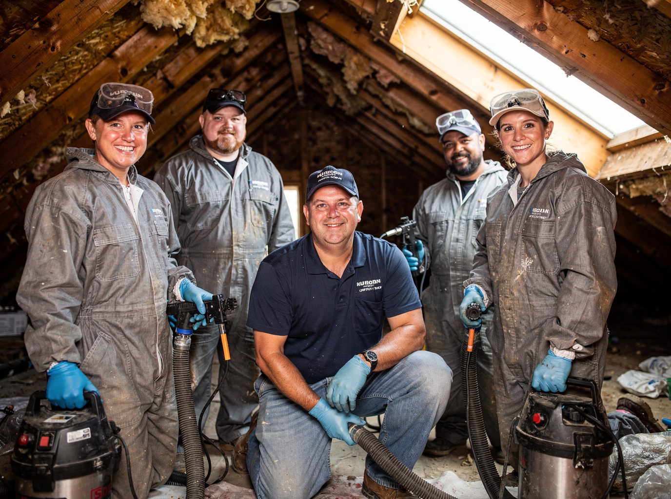 The Coastal Canopy Mold Recovery team at work in Palm Coast