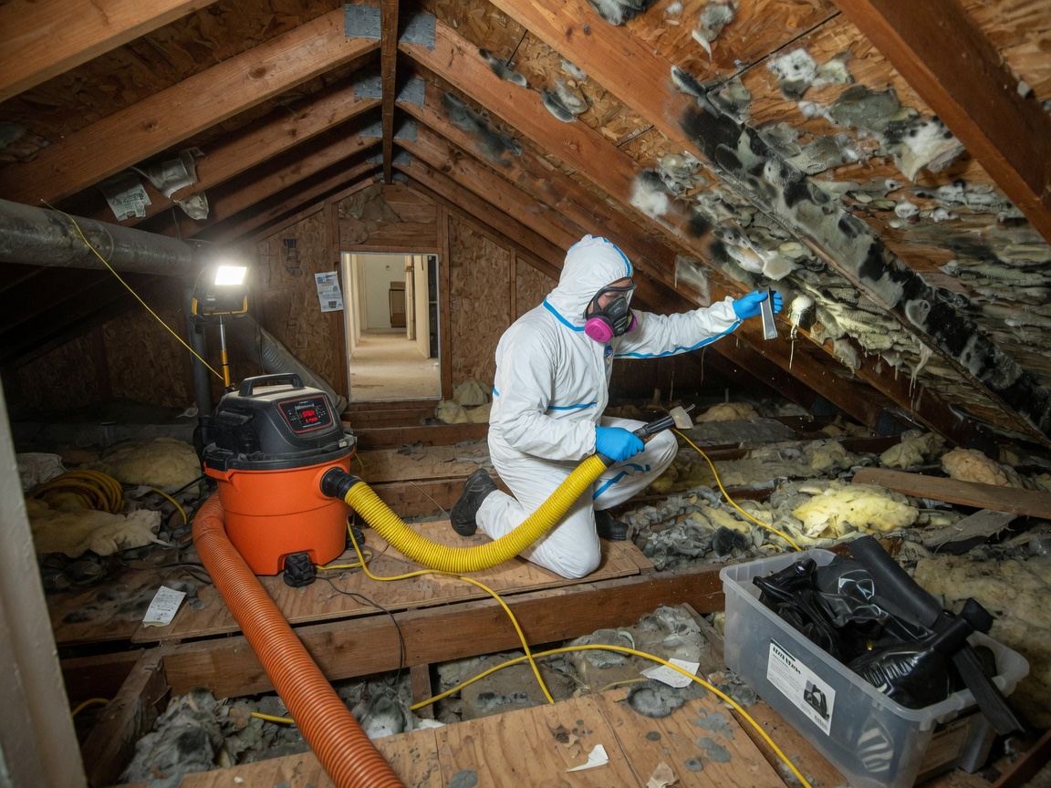 Attic Mold From Poor Ventilation and Condensation in Palm Coast, FL
